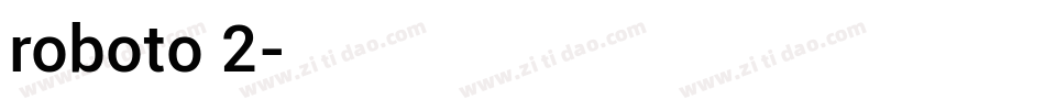 roboto 2字体转换